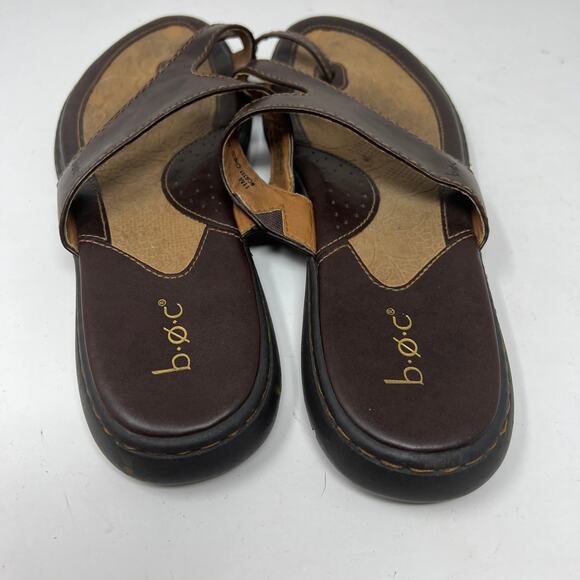 BOC Born On Concepts Jesus Sandal Toe Loop Brown - 11 - Picture 3 of 4